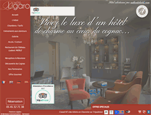 Tablet Screenshot of hotel-ligaro.com
